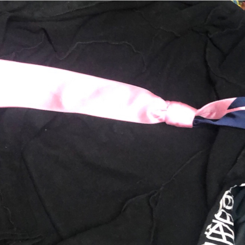 Tommy Hilfiger Pink Tie with Blue Accent